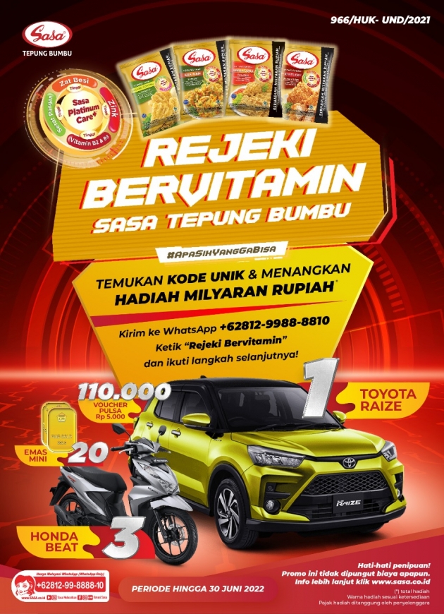 Wow! Beli tepung bumbu bisa dapat mobil !?
